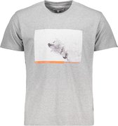 Haze & Finn T-shirt Tee Egevang X Hf Ma 0006  Lgm Melange Mannen Maat - XL