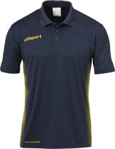 Uhlsport Score Polo Shirt Marine-Fluo Geel Maat 2XL