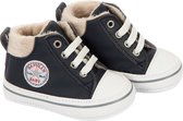 Papulin Donkerblauw 0-4mnd Mt 17 PU Gevoerd Sneaker Babyschoen PPLN4995