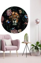 Behangcirkel Jungle lion | ⌀ 100 cm | Wandecoratie | Wandcirkel