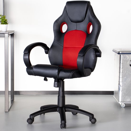 Bedienen nikkel Bediening mogelijk Gamestoel bureaustoel voor volwassenen Velda Rood Gaming stoel | bol.com