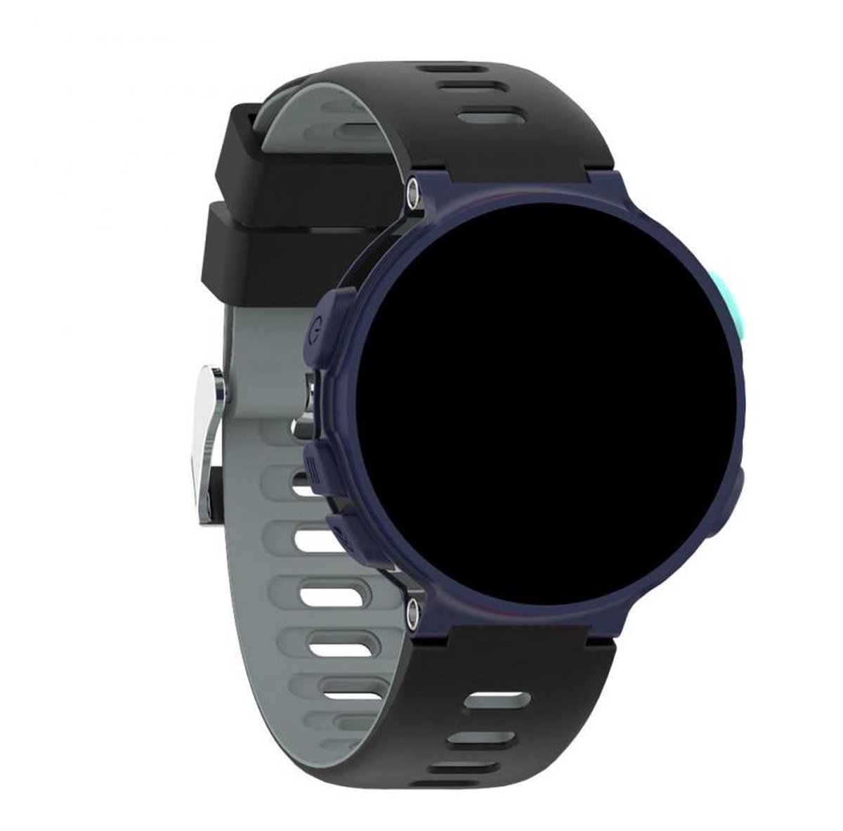 Bracelet de montre en silicone Zwart Grijs pour Garmin Forerunner 220, 230,  235, 620