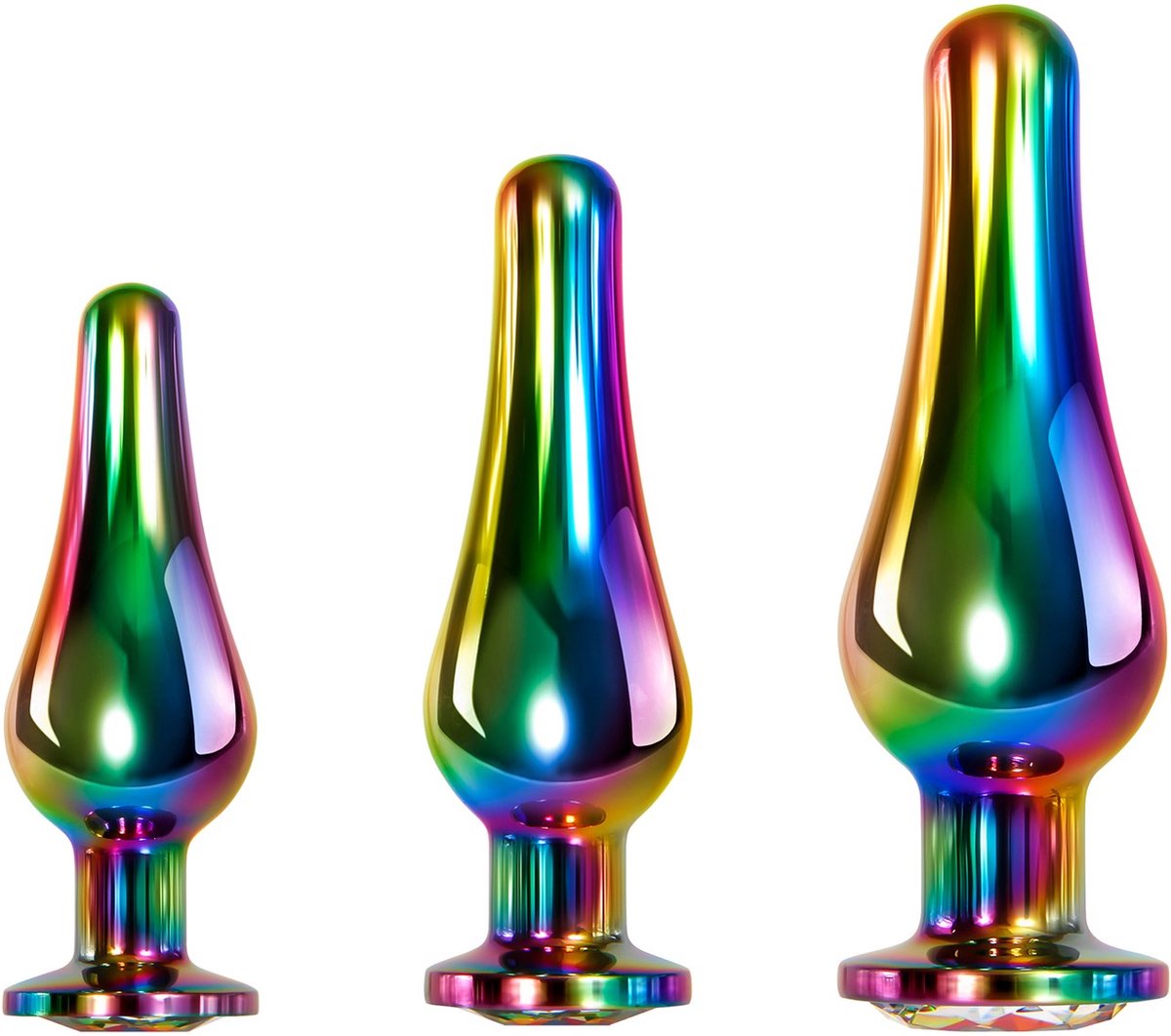 Evolved metalen buttplug set