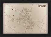 Houten stadskaart van Doorn
