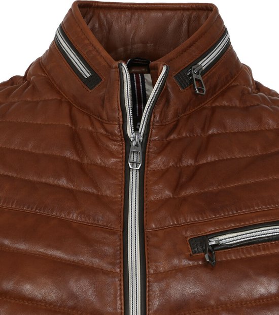 Milestone Damiano Jas Leer Cognac 50 Modernfit