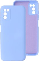 Wicked Narwal | 2.0mm Dikke Fashion Color TPU Hoesje voor Samsung Samsung Galaxy A03s Paars