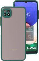 Wicked Narwal | Kleurcombinatie Hard Case Samsung Samsung Galaxy A22 5G Donker Groen