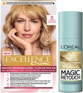 L'Oréal Excellence Haarverf Lichtblond + Uitgroeispray Pakket