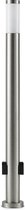 Lindby - Tuinpad verlichting - 1licht - roestvrij staal, kunststof - H: 110 cm - E27 - roestvrij staal, gesatineerd wit