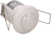Micro LED PIR bewegingsmelder - 360° detectie - Inbouw plafond - Rond - Wit - 300 Watt - 75 Watt LED