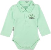 Donder | Polo Romper | Lange Mouw | Jongen | Name Mint Groen