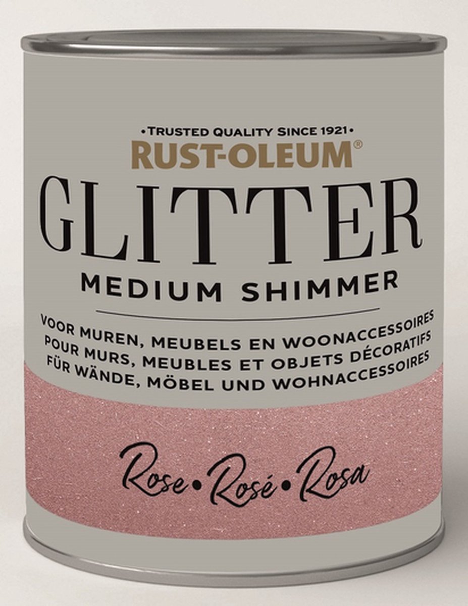 RustOleum Glitter Medium Shimmer Rose 750ml