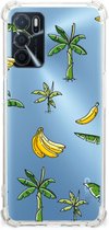 Back Case Siliconen Hoesje OPPO A54s | A16 | A16s GSM Hoesje met doorzichtige rand Banana Tree