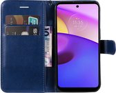 Coverup Book Case - Motorola Moto E20 / E30 / E40 Hoesje - Blauw