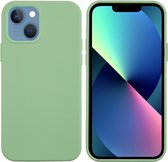 Lunso - Softcase Backcover hoes - iPhone 13 Mini - Groen