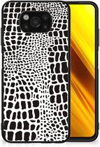 Smartphone Hoesje Xiaomi Paco X3 | X3 Pro Beschermhoesje met Zwarte rand Slangenprint