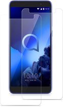 LuxeBass Screenprotector geschikt voor Alcatel 1 2019 [ 2 Pack ] - glas scherm - bescherming