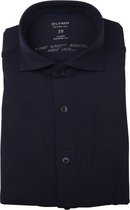 OLYMP Luxor 24/Seven Modern Fit Jersey - Overhemd Voor Heren - Marineblauw - Strijkvriendelijk - Boordmaat: 41/XL