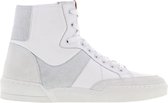 Tango | Brooke 8-b white leather high sneaker - white sole | Maat: 42