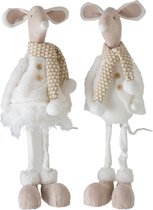 Muis - Muis | textiel | wit - beige | 25.5x28.5x (h)63 cm
