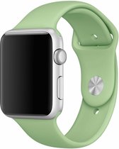 Rubberen sport bandje voor de Geschikt voor Apple Watch 38mm - 40mm S/M - Mint 1|2|3|4|5|6|7