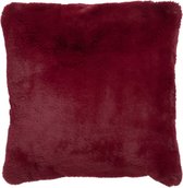 Kussen | textiel | rood | 44x41x (h)12 cm