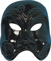 Carnival Toys Verkleedmasker Commedia Pvc Zwart One-size