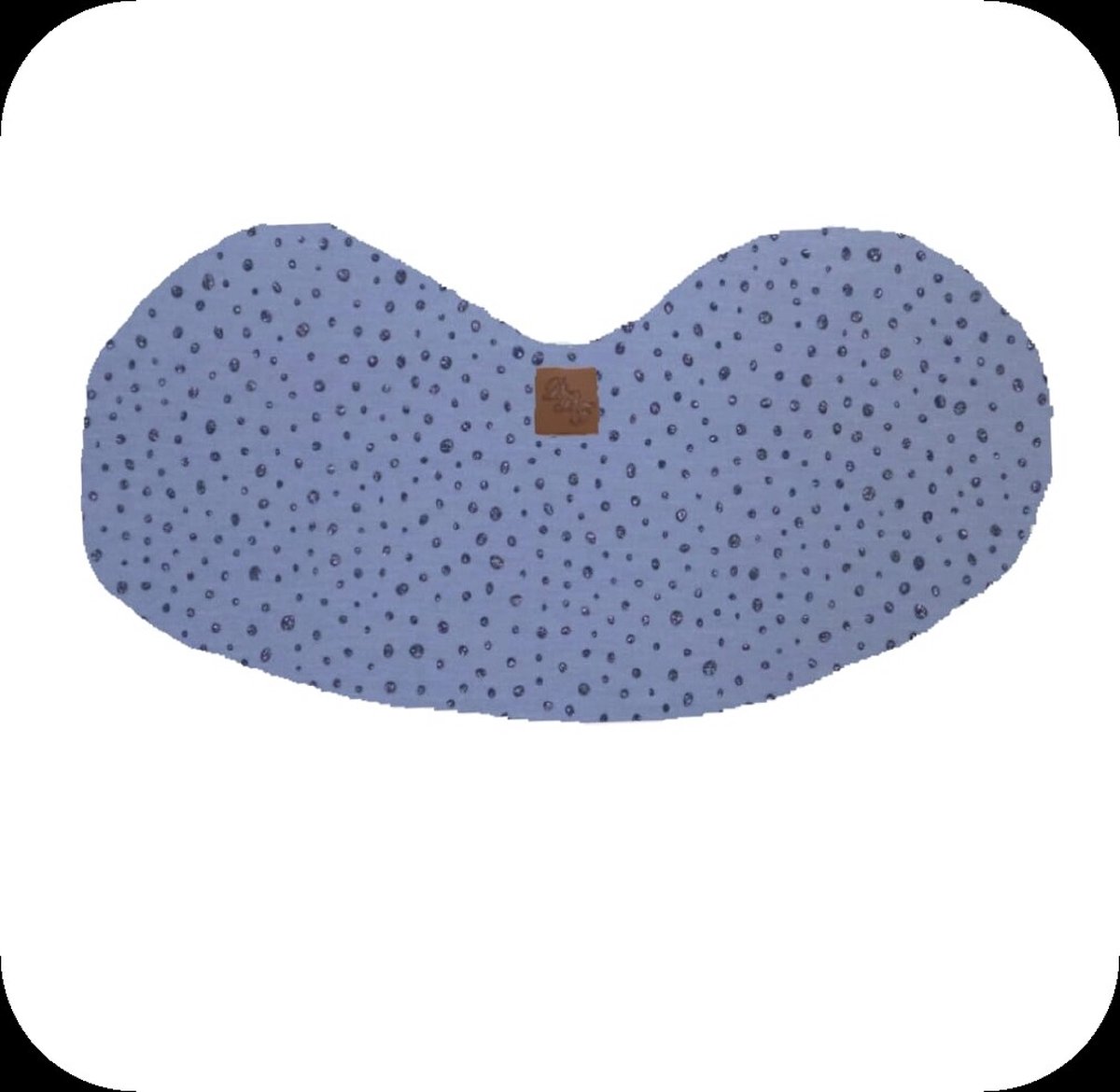 Goedkoopste Schouder spuugdoek dot glitter blauw
