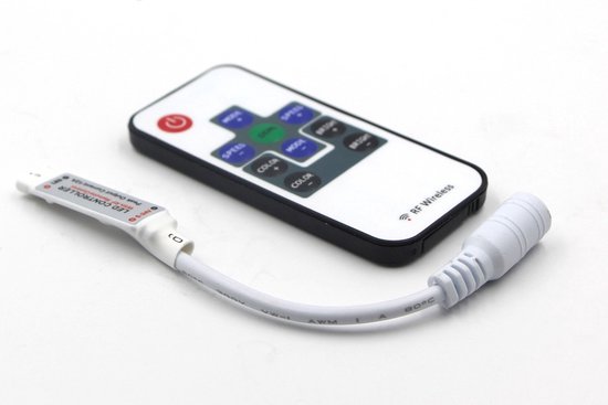 Télécommande LED 10 boutons RF pour bande LED RGB