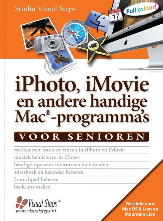 Cover van het boek 'Iphoto, Imovie En Andere Handige Mac-Programma's Voor Senioren' van Studio Visual Steps