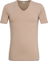 Gotzburg heren T-shirt slim fit V-hals 95/5 (1-pack) - stretch ondershirt - beige -  Maat: L