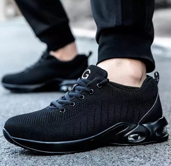 Werkschoenen-Sportief-Sneakers Stalen Neus Kleur Zwart Maat 41 | bol.com