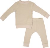 Lodger Pyjama Baby Meisje maat 86 - Sleeper Ciumbelle - 2-Delig - 100% Katoen - Oeko-Tex - Ademend - Veilige Pasvorm - Beige - 12-18M