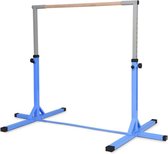 MEUBELEXPERT Steel Gymnastics Bar In hoogte verstelbaar 91-150CM Gewichtscapaciteit 100KG Blauw