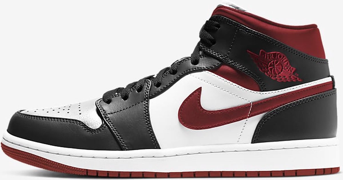 air jordan 1 retro mid white gym red