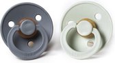 Bibs fopspeen - maat 2 6-18 maanden - 2 stuks - iron - sage