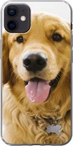Geschikt voor iPhone 12 mini hoesje - Portret van een super mooie Golden Retriever - Siliconen Telefoonhoesje