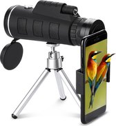 Professionele Monokijker - Monoculair Verrekijker - 20x60 - Spotting Scope - Monokijker - Telescoop Voor Smartphone - Inc. Statief & Mobielhouder