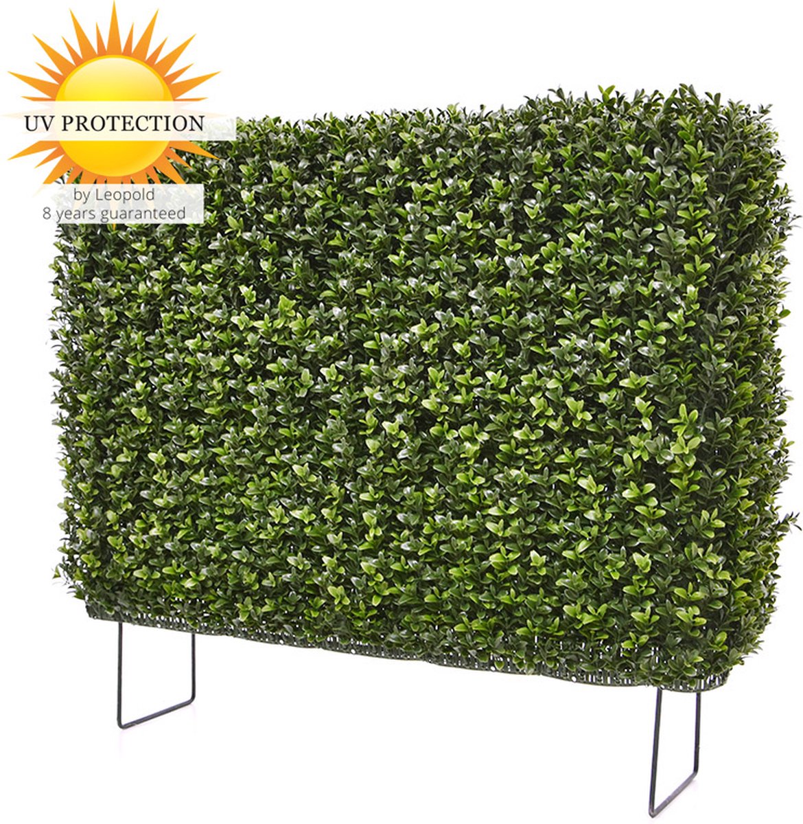 LeopoldFlora Kunst buxus haag 80x25x56 cm uv Groen