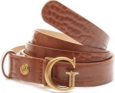 Guess Dames Riemen Corily Adjustable Pant Belt - Cognac