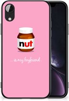 Telefoonhoesje Geschikt voor iPhone XR Leuk Hoesje met Zwarte rand Nut Boyfriend