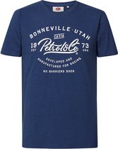 Petrol Industries - Heren Artwork T-shirt - Blauw - Maat L