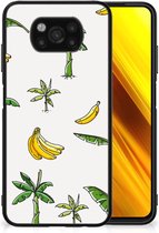 GSM Hoesje Xiaomi Paco X3 | X3 Pro Mobiel TPU Hardcase met Zwarte rand Banana Tree