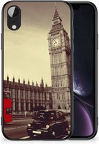 Telefoonhoesje Geschikt voor iPhone XR Telefoontas met Zwarte rand Londen City