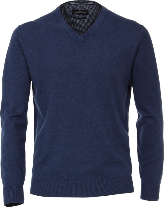 Casa Moda - Pullover Middenblauw - Heren - Maat 5XL - Regular-fit