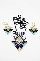 Aquatolia blue necklace earring set