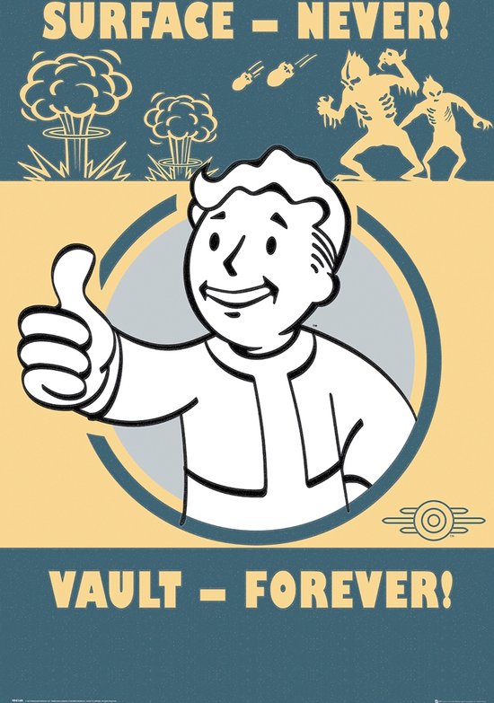GBeye Poster - Fallout Vault - 91.5 X 61 Cm - Multicolor