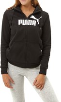 Puma Essentials Logo Vest Zwart Dames - Maat XL