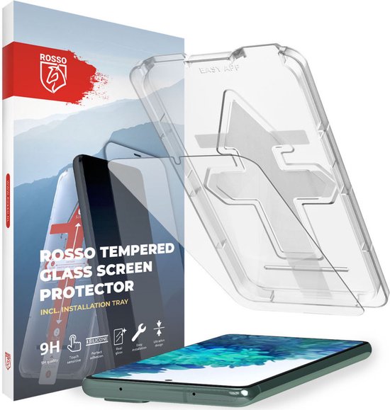 Rosso Samsung Galaxy S21 FE Screenprotector | Gehard Glas | Fingerprint & Case Friendly | Met Installatietray | Eenvoudige montage