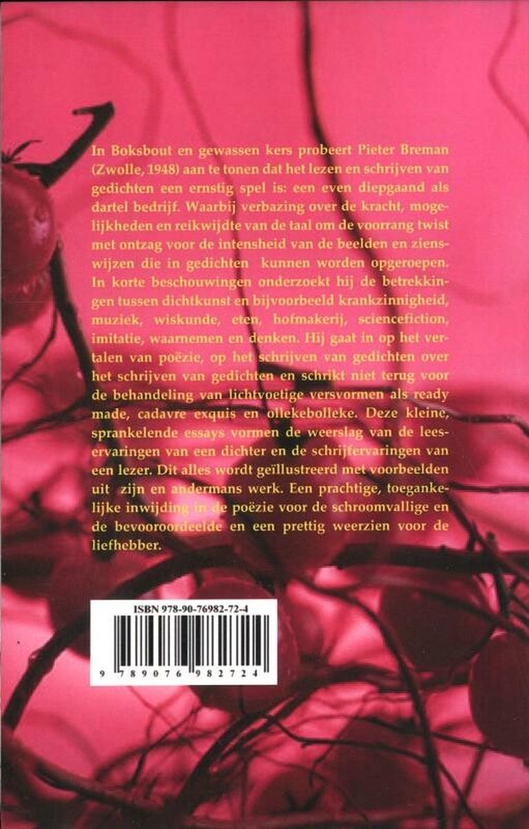 Bokshout en gewassen kers - back cover
